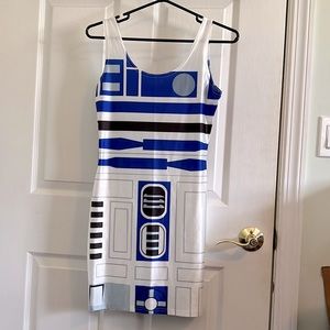 R2D2 Star Wars mini dress Sz Small Never Worn